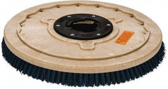 PRO-SOURCE - 20" Diam Scrubbing Brush - 20" Machine, 1-1/2" Trim Length, Blue Pad, Silicone Carbide & Nylon - Americas Tooling