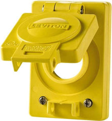 Leviton - 1 Gang, (0) Knockouts, PVC Rectangle Ceiling Box - 4" Overall Height x 4" Overall Width - Americas Tooling