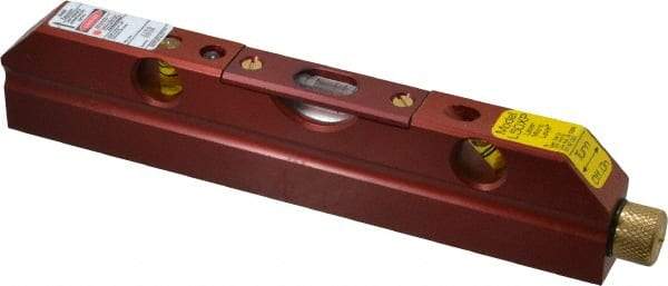 Laser Tools Co. - 1 Beam 500' Max Range Torpedo Laser Micro Level - Red Beam, 1/8" at 100' Accuracy, 165.1mm Long x 16mm Wide x 33.66mm High, Battery Included - Americas Tooling