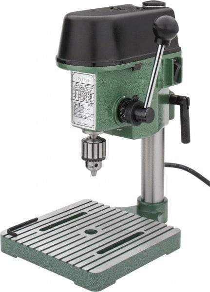 Enco - 4-5/16" Swing, Step Pulley Drill Press - 3 Speed, Single Phase - Americas Tooling