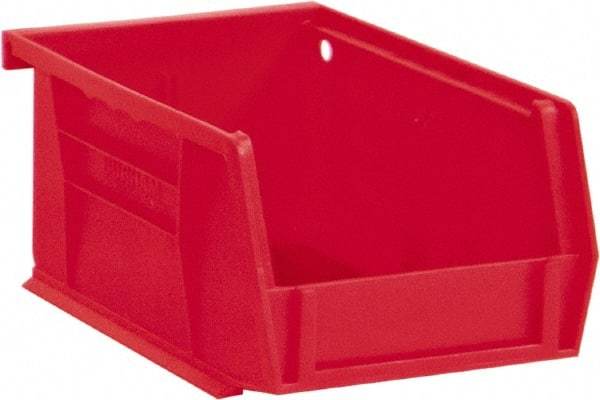 Durham - 5-7/16" Deep, Red Plastic Hang and Stack Bins - 3" High x 4-3/16" Wide x 5-7/16" Long - Americas Tooling