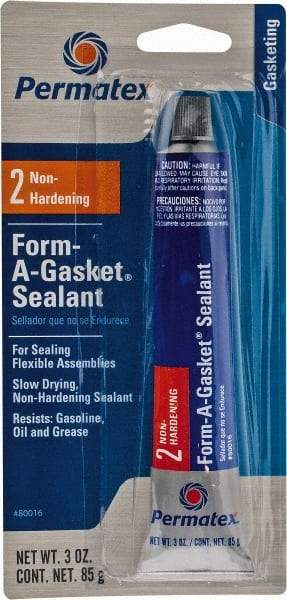 Permatex - 3 oz Gasket Sealant - -65 to 400°F, Black, Comes in Tube - Americas Tooling