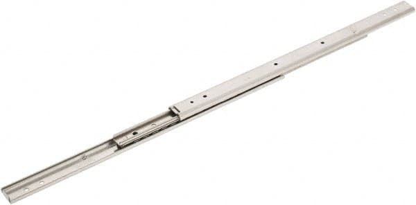 Sugatsune - 11-53/64" Slide Length, 12-31/32" Travel Length, Stainless Steel Ball Bearing Slide - 66 Lb Capacity at Full Extension - Americas Tooling