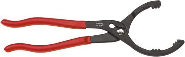 GearWrench - 2-1/2 to 3-7/8" Diam, Adjustable Oil Filter Plier - Steel, For Use with Oil Filters - Americas Tooling