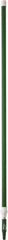 Vikan - 115 x 1-1/4" Aluminum Squeegee Handle - European Threaded Connection, Green, Telescoping - Americas Tooling