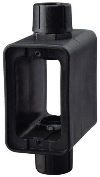 Cooper Wiring Devices - 1 Gang, Thermoplastic Rectangle Portable Outlet Box - 6-1/2" Overall Height x 4-1/4" Overall Width x 2-5/8" Overall Depth, Weather Resistant - Americas Tooling