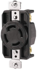 Cooper Wiring Devices - 120/208 VAC, 30 Amp, NonNEMA, Receptacle - 4 Poles, 4 Wire, Female End, Black - Americas Tooling