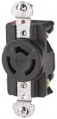 Cooper Wiring Devices - 125/250 VAC, 20 Amp, NonNEMA, Ungrounded Receptacle - 3 Poles, 3 Wire, Female End, Black - Americas Tooling