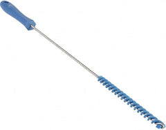 Vikan - 0.4" Diam Polyester Valve Brush - 19-5/8" OAL, 5-11/16" Head Length, Polypropylene & Stainless Steel Handle - Americas Tooling