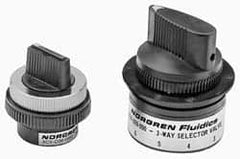 Norgren - 10-32 UNF Selector Valve - 3-Way, 10 Position, 0.03 CV Rate & Rotary Switch Detented - Americas Tooling