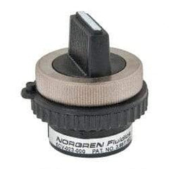 Norgren - 10-32 UNF Selector Valve - 2-Way, 3 Position, 0.03 CV Rate & Rotary Switch Detented - Americas Tooling