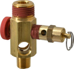 Midwest Control - 1/2" MNPT 150 psi Compressor Tank Manifold - For Use with Portable Air Tank, 1.88" Diam x 2.49" High - Americas Tooling