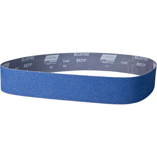 2 × 48″ BlueFire Cloth Narrow Benchstand Belt 80 Grit R821P Zirconia Alumina - Americas Tooling