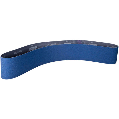 ‎2-1/2 × 60″ BlueFire Cloth Narrow Benchstand Belt 60 Grit R821P Zirconia Alumina - Americas Tooling