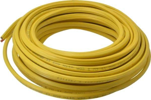 Southwire - NM-B, 12 AWG, 20 Amp, 50' Long, Solid Core, 1 Strand Building Wire - Yellow, PVC Insulation - Americas Tooling