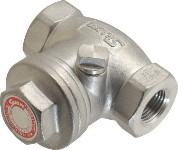 Sharpe Valves - 3/8" Stainless Steel Check Valve - FNPT x FNPT, 200 WOG - Americas Tooling