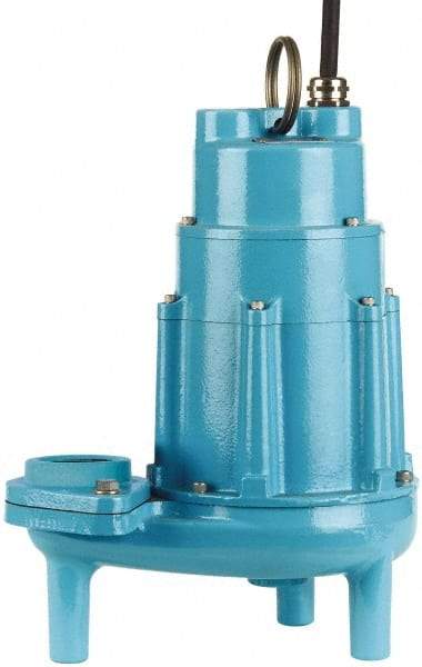 Little Giant Pumps - 2 hp, 16.4 Amp Rating, 230 Volts, Nonautomatic Operation, Effluent Pump - 1 Phase, Cast Iron Housing - Americas Tooling