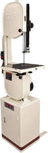 Jet - 13-1/2 Inch Throat Capacity, Variable Speed Pulley Vertical Bandsaw - 1500, 3000 SFPM, 1-1/4 HP, Single Phase - Americas Tooling