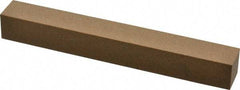 Made in USA - 6" Long x 3/4" Wide x 3/4" Thick, Aluminum Oxide Sharpening Stone - Square, Medium Grade - Americas Tooling