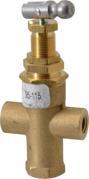 Midwest Control - 95-115 psi Pilot Valve - For Use with Compressed Air Systems, 1.12" Diam x 3.78" High - Americas Tooling