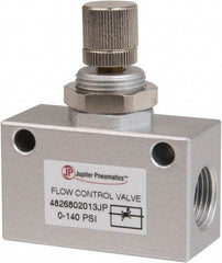 PRO-SOURCE - 3/8" NPT Inline Flow Control Valve - 0 to 140.78 psi & Aluminum Alloy Material - Americas Tooling