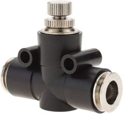 PRO-SOURCE - 5/16" Tube OD Inline Flow Control Valve - 0 to 113.76 psi & Techno Polymer, Brass, Steel Material - Americas Tooling