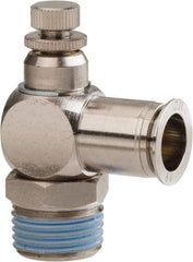 PRO-SOURCE - 1/2" Male NPT x 1/2" Tube OD Tamper Resistant Valve - 0 to 113.76 psi & Nickel Plated Brass Material - Americas Tooling