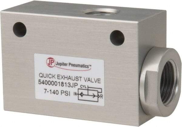 PRO-SOURCE - 1/4" NPT Quick Exhaust Valve - 3/8" Exhaust Port, 7.1 to 140.78 psi, Aluminum Alloy Material - Americas Tooling