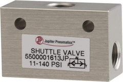 PRO-SOURCE - 1/8" NPS Shuttle Valve - 11.4 to 140.78 psi & Aluminum Alloy Material - Americas Tooling