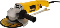 DeWALT - 7" Wheel Diam, 8,000 RPM, Corded Angle & Disc Grinder - 5/8-11 Spindle, 120 Volts, 13 Amps - Americas Tooling