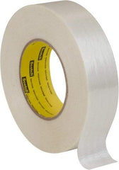 3M - 3/4" x 60 Yd Clear Rubber Adhesive Packaging Tape - Polyester Film Backing, 6 mil Thick, 380 Lb Tensile Strength, Series 898MSR - Americas Tooling