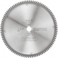 DeWALT - 12" Diam, 1" Arbor Hole Diam, 96 Tooth Wet & Dry Cut Saw Blade - Tungsten Carbide-Tipped, Standard Round Arbor - Americas Tooling