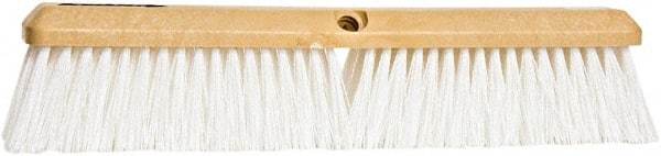 PRO-SOURCE - 24" General Purpose Polypropylene Push Broom - 3" Bristle Length, Plastic Block, Threaded Handle Connection, Handle Sold Separately - Americas Tooling