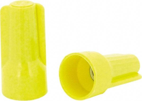 Ideal - 3, 20 to 3, 12 AWG, 600 Volt, Flame Retardant, Standard Twist on Wire Connector - Yellow, 221°F - Americas Tooling