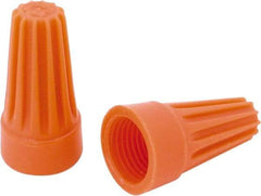 Ideal - 2, 18 to 2, 14 AWG, 600 Volt, Flame Retardant, Standard Twist on Wire Connector - Orange, 221°F - Americas Tooling