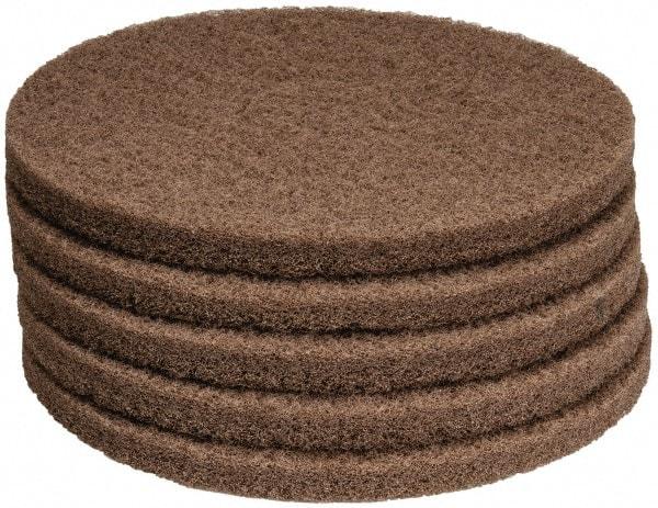 PRO-SOURCE - Polishing Pad - 14" Machine, Tan Pad, Polyester - Americas Tooling