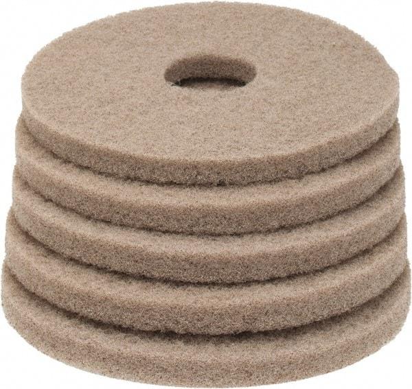 PRO-SOURCE - Polishing Pad - 13" Machine, Tan Pad, Polyester - Americas Tooling