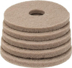 PRO-SOURCE - Polishing Pad - 13" Machine, Tan Pad, Polyester - Americas Tooling