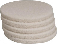 PRO-SOURCE - Polishing Pad - 13" Machine, White Pad, Polyester - Americas Tooling