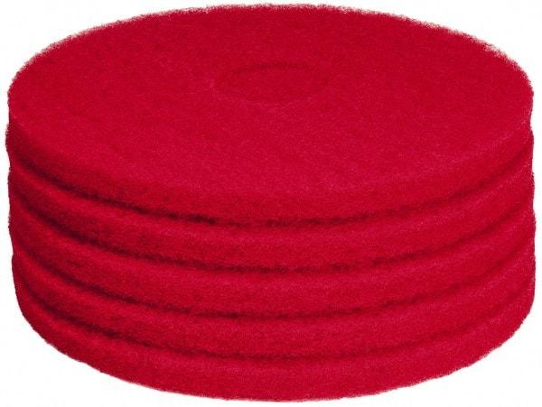 PRO-SOURCE - Polishing Pad - 15" Machine, Red Pad, Polyester - Americas Tooling