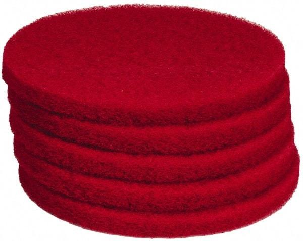 PRO-SOURCE - Polishing Pad - 13" Machine, Red Pad, Polyester - Americas Tooling