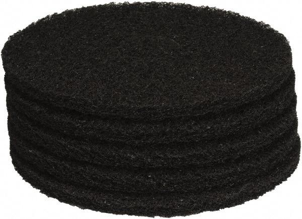 PRO-SOURCE - Stripping Pad - 15" Machine, Black Pad, Polyester - Americas Tooling