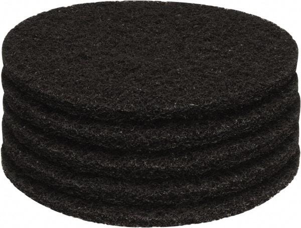 PRO-SOURCE - Stripping Pad - 13" Machine, Black Pad, Polyester - Americas Tooling