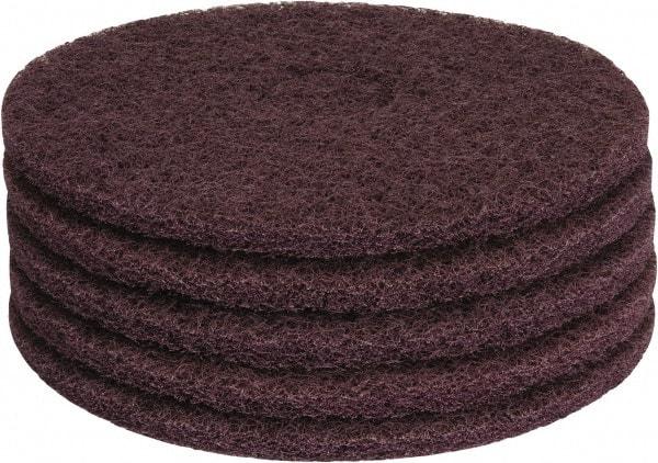 PRO-SOURCE - Stripping Pad - 15" Machine, Maroon Pad, Polyester - Americas Tooling