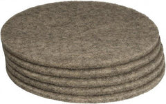 PRO-SOURCE - Polishing Pad - 27" Machine, Black Pad, Polyester - Americas Tooling