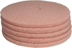 PRO-SOURCE - Polishing Pad - 20" Machine, Pink Pad, Polyester - Americas Tooling