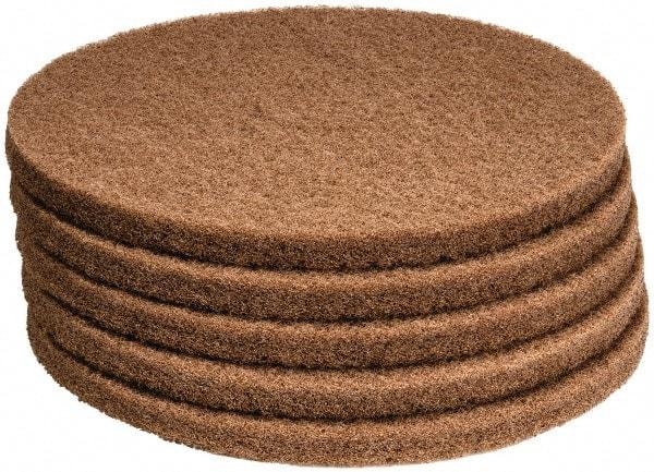 PRO-SOURCE - Polishing Pad - 17" Machine, Tan Pad, Polyester - Americas Tooling