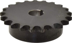 Browning - 21 Teeth, 1/2" Chain Pitch, Chain Size 40, Finished Bore Sprocket - 3/4" Bore Diam, 3.355" Pitch Diam, 3.62" Outside Diam - Americas Tooling