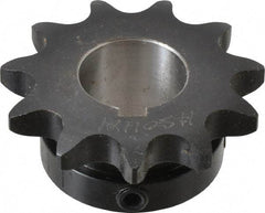 Browning - 11 Teeth, 5/8" Chain Pitch, Chain Size 50, Finished Bore Sprocket - 1" Bore Diam, 2-7/32" Pitch Diam, 2-1/2" Outside Diam - Americas Tooling