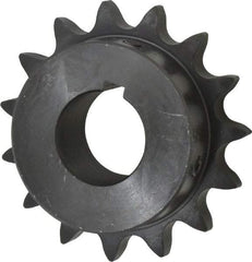 Browning - 15 Teeth, 3/4" Chain Pitch, Chain Size 60, Finished Bore Sprocket - 1-3/8" Bore Diam, 3.607" Pitch Diam, 3.98" Outside Diam - Americas Tooling